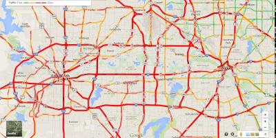 Peta Dallas lalu lintas