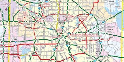 Peta Dallas pinggir bandar
