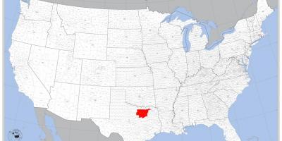 Dallas di peta daripada amerika syarikat