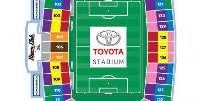 Peta Toyota Stadium Dallas