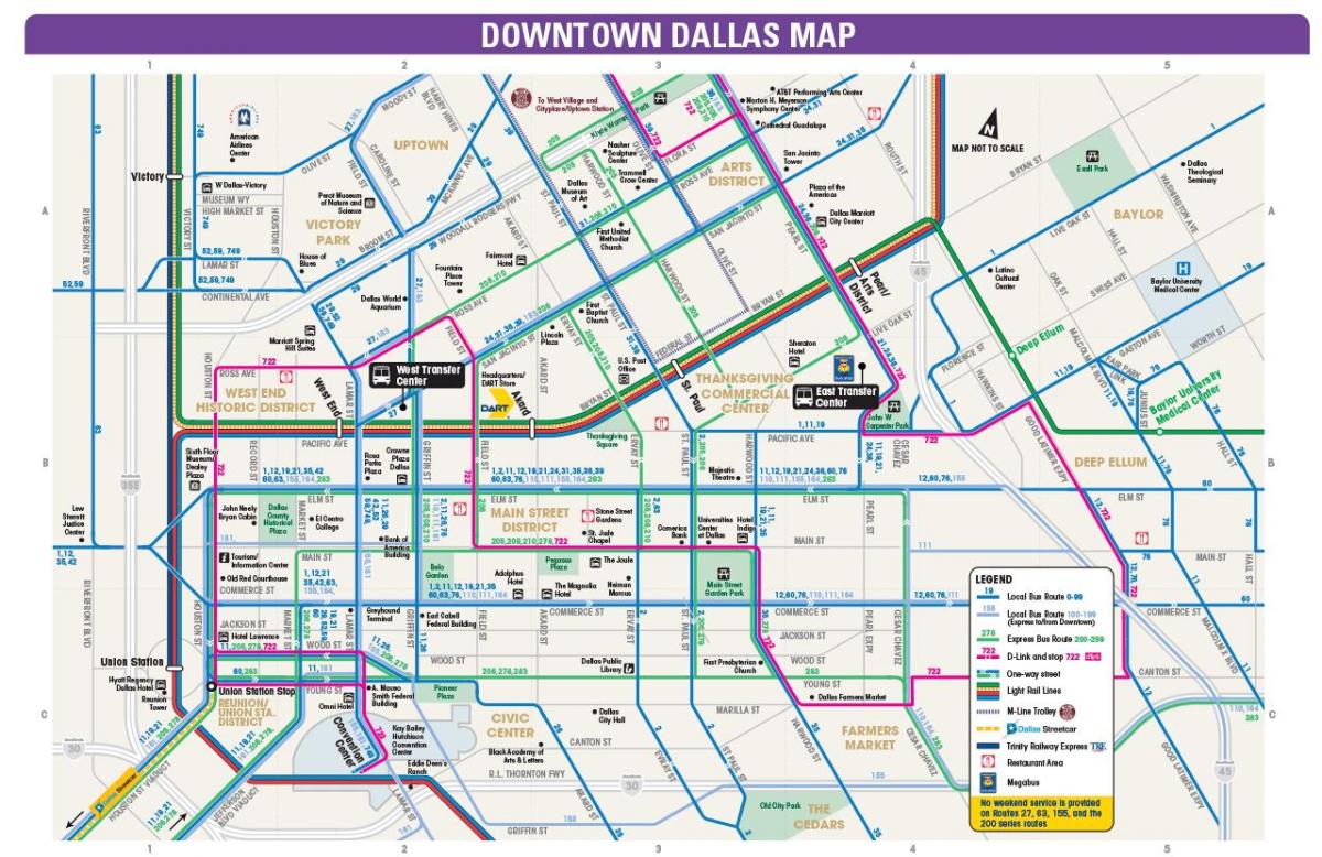 Dallas bas peta laluan